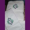 Monogrammed towels