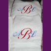 Monogrammed towels